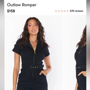 Outlaw Romper. Worn once, has great stretch.